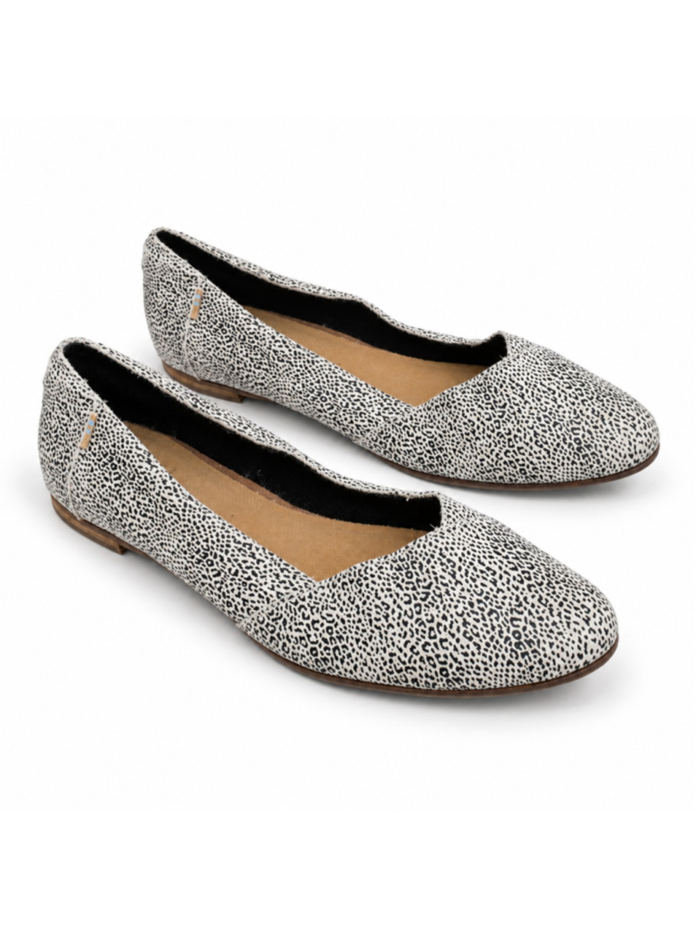 TOMS Women’s 9 Wide Leopard Suede Ballet Flats Cushioned 10015154